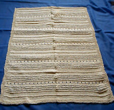 Babydecke/Krabbeldecke, BW/Seide, LUXUS PUR, ca. 70x90cm, Handarbeit, UNIKAT