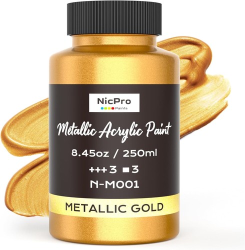 Gold metallic acrylfarbe - metallic,