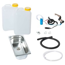 12V Miniküche Campingküche Wohnmobil Spülbecken Waschbecken Bulli womo Groß 19Li