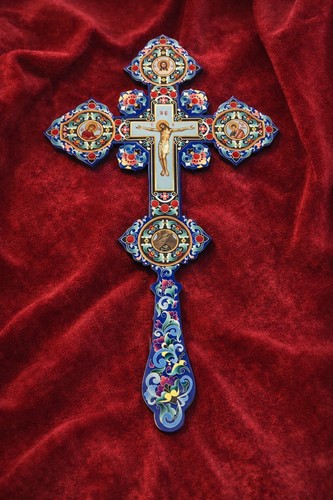 Orthodoxes wandkreuz mit - orthodoxes,