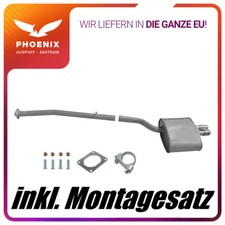 für BMW 5er E60 E61 525d 530d (02-07) Auspuffanlage Mittelrohr+Endschalldämpfer