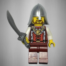 Lego® Minifigur cas543, Castle, Castle Guard Burgwächter König King Burg Schwert