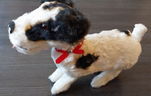 Vintage aufzieh hund terrier - aufzieh,