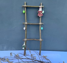 Deko Leiter Haselnuss