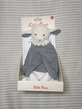 🍭 Schaf 🍭 Käthe Kruse blau weiss vichy karo  Schmusetuch Kuscheltuch 