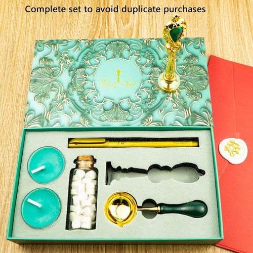 Wachssiegel stempel set mit - wachssiegel-stempel-set,