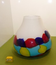 schwere moderne  Glas  Vase