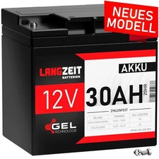 Akku 12V 30Ah GEL Batterie