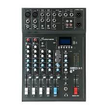 Studiomaster Club XS 6+ 4 Kanal Mischpult USB SD Bluetooth Mixer Effekte