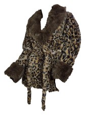 Designer Kunstpelz Jacke Leopard - kuschelig weich und warm