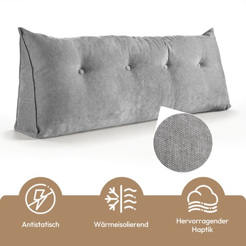 Rückenkissen grau