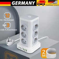 12 Fach Steckdosenleiste Tower