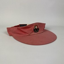 Vintage Burberrys of England Burberry Golf Schirmmütze Mütze Rot Oberteil Ein...