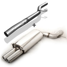 FOX Racing Soundanlage ab Kat für Audi A4 S4 Typ B5 Quattro Bi-Turbo 2x76mm