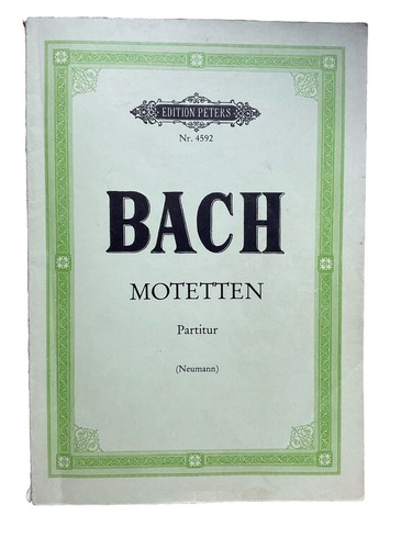 Edition peters 4592 bach - edition,