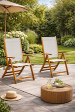 Gartenstuhl Akazie 2er Set