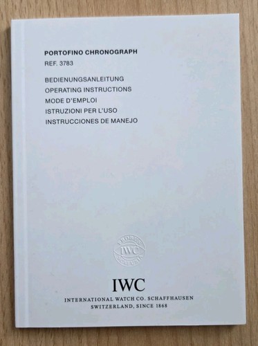 Iwc schaffhausen booklet - schaffhausen,