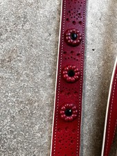 NEU Hunter Halsband Leder Rot