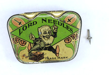 NADELDOSE "Lord Needles " 7 x 5 cm 120 Nadeln, Needle-tin, Grammophon 78rpm D378