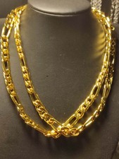 Figaro Halskette in Gold schön auffällig für Rapper Hip Hop und DJs ideal :)