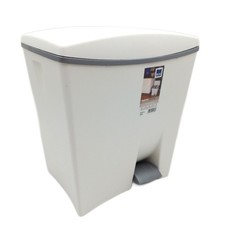 Kis Abfallbehälter Mülltrennung Küche Duetto Pedal Inneneimer weiß grau 13L 7L