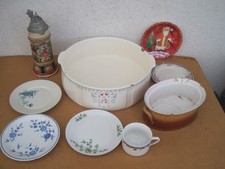 Konvolut 7,2 KG tolles POLTERGESCHIRR FÜR DEN POLTERABEND insgesamt 9 Teile
