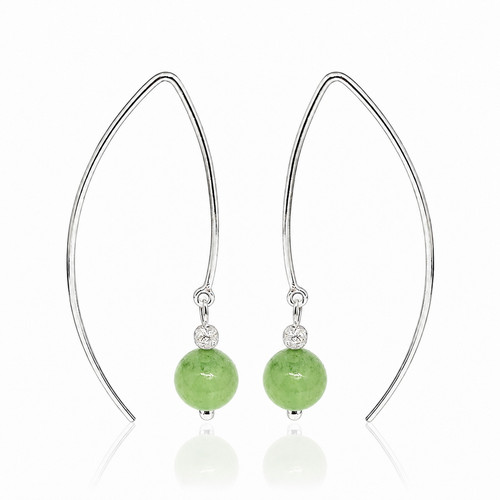 925 sterling silber - silber, ohrringe