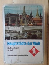 Altes  Quartett Hauptstädte   der Welt