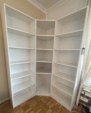 weißes Holz ECKREGAL- ohne