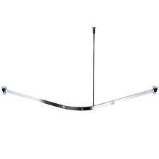 RIDDER Vorhangschiene inkl. Gleiter 90x90 cm chrom Schiene für Duschvorhang