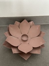 Teelichthalter Windlicht Kerzenhalter Blume Seerose Blüte Frühling rosa rose