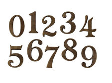 Hausnummer Messing Patina