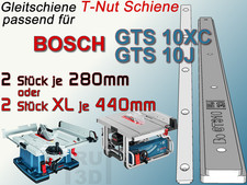 T-Nut Schiene, Gleitschiene f