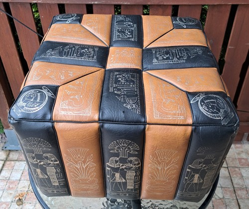 Vintage hocker sitzkissen pouf - hocker,
