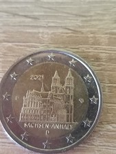2 stück 2 Euro Münze Sachsen Anhalt 2021 -  für sammler