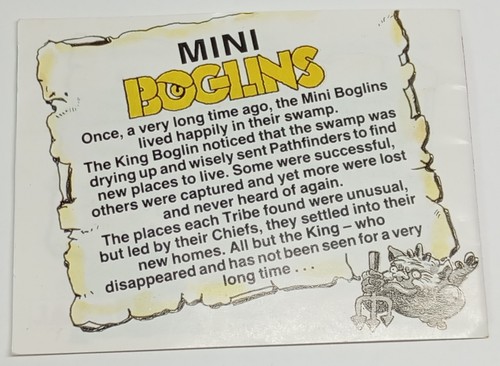 Mini boglins checkliste - mini,