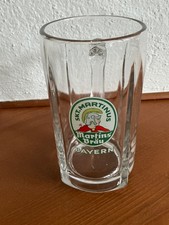 VK  Bierkrug Martinsbräu Marktheidenfeld Sachsenglas Marke im Boden 0,5 L