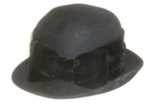 Alter schwarzer Damenhut Damen