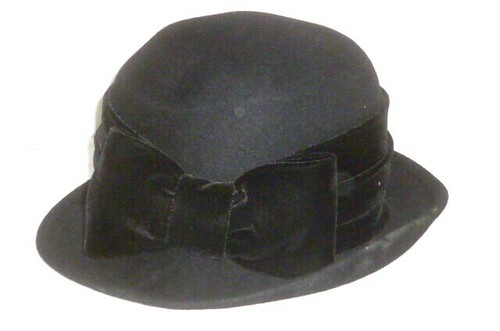 Alter schwarzer damenhut damen - schwarzer,