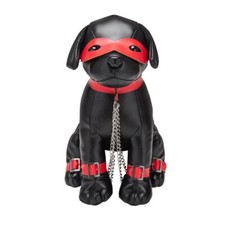 BDSM Hund mit SM Halsband, Augenmaske und Ketten - schönes SM Fetisch Geschenk