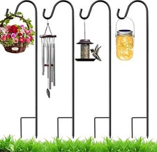 4x Metall Garten Hirtenstab 1m