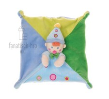 Nicotoy Schmusetuch Kasper Clown blau grün Simba Dickie Harlekin Kuscheltuch