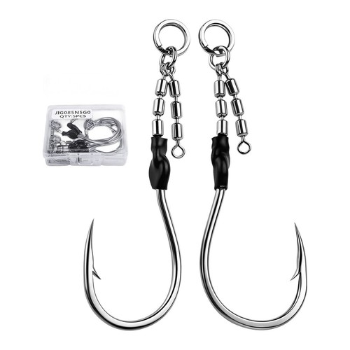 Edelstahl jighaken set mit - jighaken,