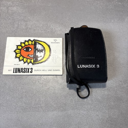 Gossen lunasix mit - 3, anleitung