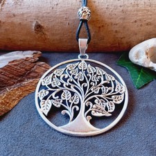 Halskette mit anhänger baum - halskette,