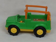 Fisher Price Little People Safari Jeep Tierwärter Auto gebraucht ohne Figur etc.