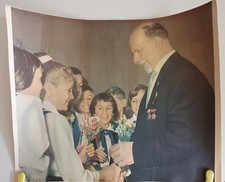 Original DDR Walter Ulbricht Bild, großer Farbdruck aus den 50iger - Top - 