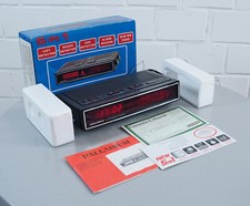 seltenes Palladium UKW/MW Uhrenradio mit Warneinrichtung in OVP Vintage