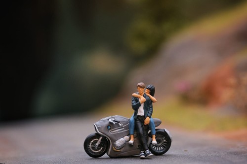 Couple motorrad figur h0 - motorrad, in