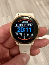Garmin Venu 2S Smartwatch, 40mm, AMOLED-Display, Weiß/Roségold, Gebraucht